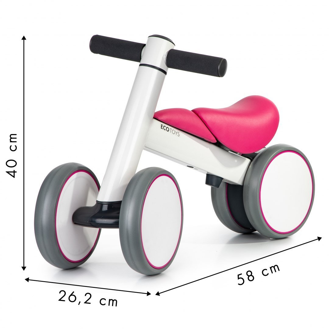 Rowerek biegowy mini rower chodzik jeździk Ride Pink
