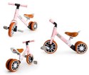 Rower rowerek trójkołowy biegowy z pedałami 2w1 Różowy