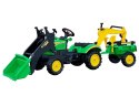 Traktor z Przyczepą i Łyżką Koparka Benson Zielony
