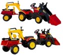Traktor z Przyczepą i Łyżką na Pedały Benson Czerwony