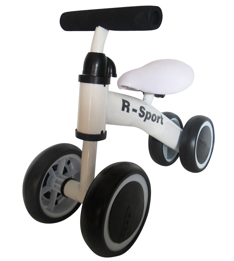 Rowerek biegowy R11 biało-czarny R-Sport, jeździk