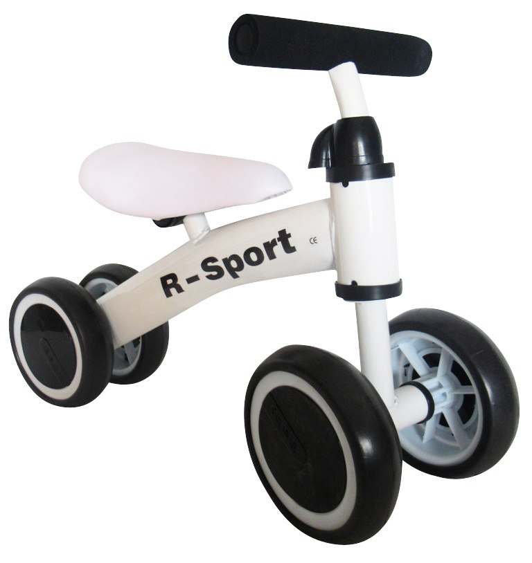 Rowerek biegowy R11 biało-czarny R-Sport, jeździk