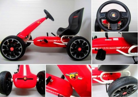 WYŚCIGOWY GOKART NA PEDAŁY CZERWONY HAMULEC RĘCZNY WYŚCIGOWY GOKART NA PEDAŁY CZERWONY HAMULEC RĘCZNY
