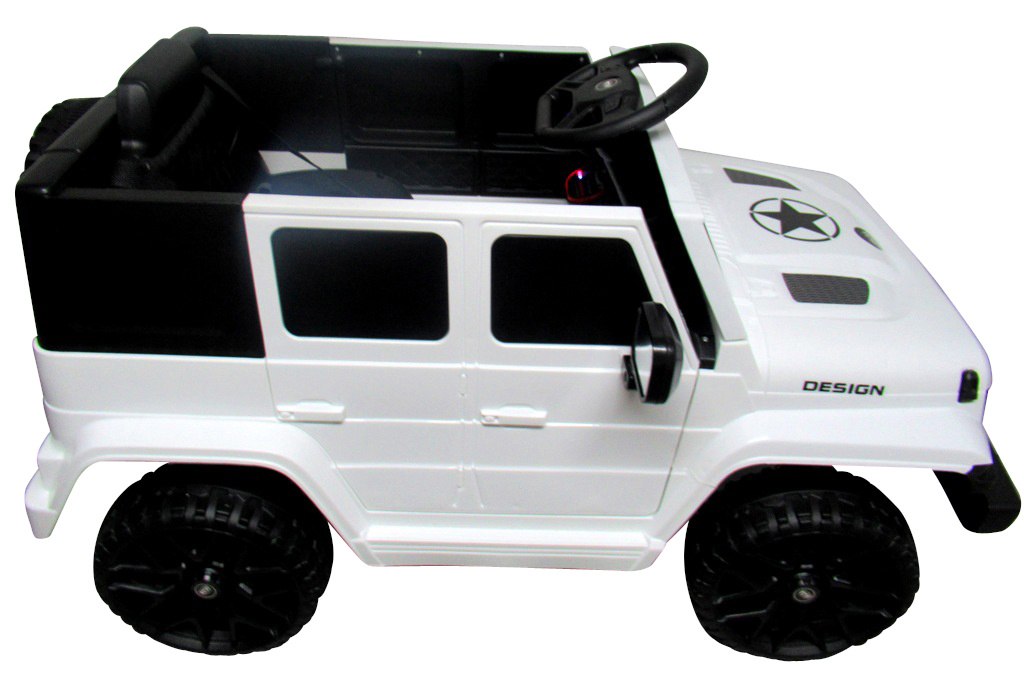 Cabrio Jeep F3 biały , autko na akumulator+ Bujak