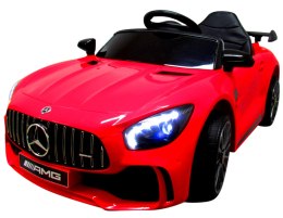 Mercedes GTR-S czerwony Miękkie koła Eva, miękki fotelik Licencja