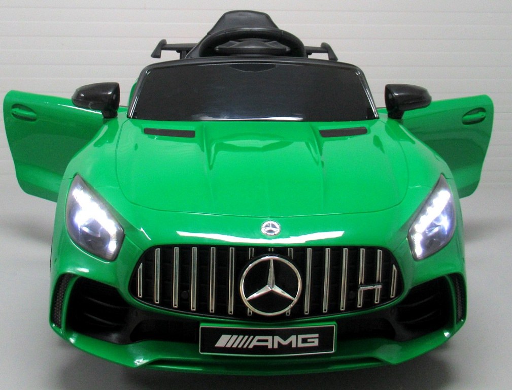 Mercedes GTR-S zielony Miękkie koła Eva, miękki fotelik Licencja