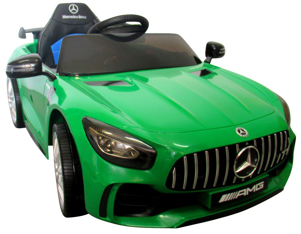 Mercedes GTR Zielony Miękkie koła Eva, miękki fotelik Licencja