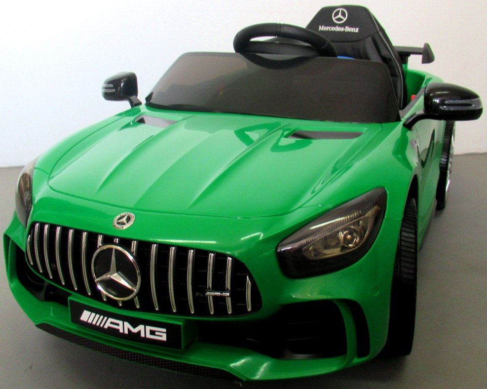 Mercedes GTR Zielony Miękkie koła Eva, miękki fotelik Licencja