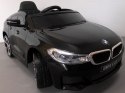 BMW 6GT czarny Miękkie koła Eva, miękki fotelik Licencja
