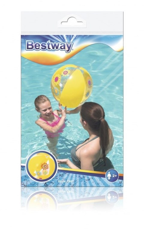 Bestway 31036 PIŁKA PLAŻOWA 51cm ŻÓŁTA Bestway 31036 PIŁKA PLAŻOWA 51cm ŻÓŁTA