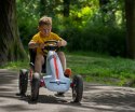 BIAŁY GOKART NA PEDAŁY SPORTOWY REGULACJA FOTELA