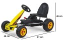 GOKART NA PEDAŁY REGULOWANY FOTEL HAMULEC RĘCZNY